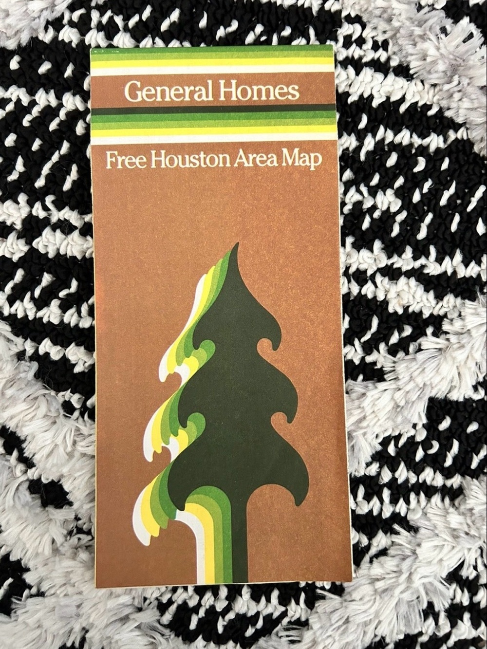 Vintage Road Map Of Houston Texas